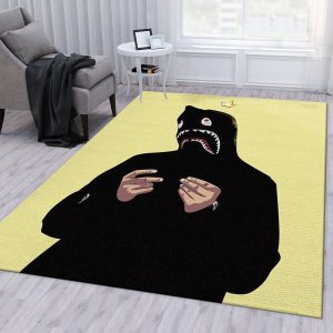 Bape Area Rug Bedroom Rug Family Gift Decor Area Rug For Living Room Bedroom Rug Home Decor