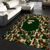 Bape Camo Monkey Hypebeast Rug Fashion Brand Rug Floor Decor Home Decor Area Rug For Living Room Bedroom Rug Home Decor
