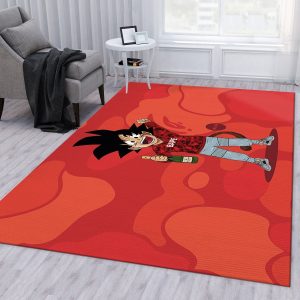 Bape Dragon Ball Rug Living Room Rug Family Gift Decor Area Rug For Living Room Bedroom Rug Home Decor