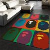 Bape Monkey Hypebeast Area Rugs Living Room Rug Christmas Gift Decor Area Rug For Living Room Bedroom Rug Home Decor