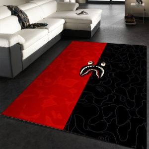 Bape Rug Fashion Brand Rug Christmas Gift Decor Area Rug For Living Room Bedroom Rug Home Decor