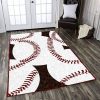 Baseball Area Rugs Living Room Carpet Christmas Gift Floor Decor The Us Decor