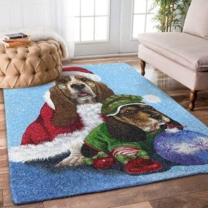 Basset Hound Christmas Rug Home Decoration – Floor Decor The Us Decor