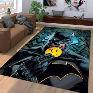 Batman Happy Pin Area Rugs Living Room Carpet Christmas Gift Floor Decor The Us Decor