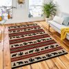 Bear Escapade Lodge Rug Rustic Cabin & Lodge Area Rug Bedroom Rug