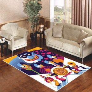 Beatles Yellow Submarine On Blue Living Room Carpet Rugs Area Rug For Living Room Bedroom Rug Home Decor