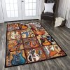 Beautiful Collection Guitar Rectangle Jo81339 Rug Carpet Area Rug For Living Room Bedroom Rug Home Decor