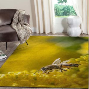 Bee Art Work Area Rugs Living Room Carpet Christmas Gift Floor Decor The Us Decor