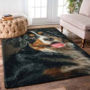 Bernese Mountain Dog Tn3009012M Rug Carpet Area Rug For Living Room Bedroom Rug Home Decor