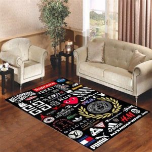 Best Brands Logo Living Room Carpet Rugs Area Rug For Living Room Bedroom Rug Home Decor