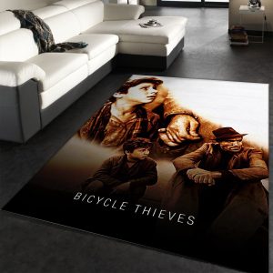 Bicycle Thieves Area Rug Movie Rug Floor Decor Home Decor Area Rug For Living Room Bedroom Rug Home Decor