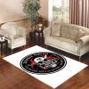 Biohazard Zombie Squad Fuck U Ring Patch Outlined Living Room Carpet Rugs Area Rug For Living Room Bedroom Rug Home Decor