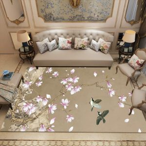 Bird And Flowers Clt1610023A Rug Carpet Area Rug For Living Room Bedroom Rug Home Decor