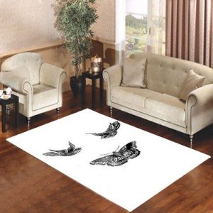 Birds And Butterfly Tattoos Living Room Carpet Rugs Area Rug For Living Room Bedroom Rug Home Decor
