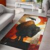Bison & Raven Native American Symbol Area Rug Carpet Area Rug For Living Room Bedroom Rug Home Decor