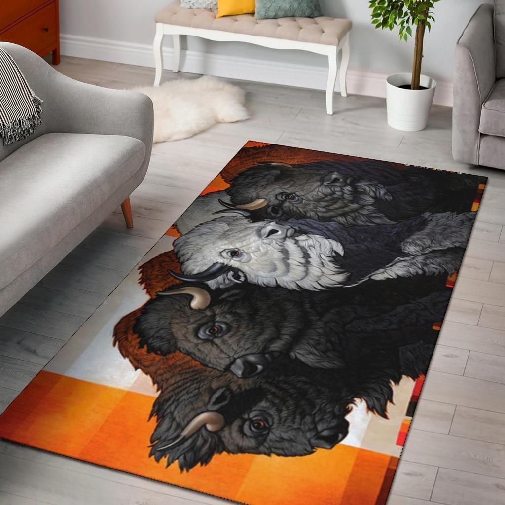 Bisons United Tribes Symbol Native American Design Area Rug Carpet Area Rug For Living Room Bedroom Rug Home Decor Bisons United Tribes Symbol Native American Design Area Rug Carpet Area Rug For Living Room Bedroom Rug Home Decor