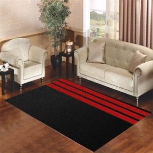 Black And Red Stripe Living Room Carpet Rugs Area Rug For Living Room Bedroom Rug Home Decor