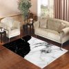 Black And White Contrast Marble Living Room Carpet Rugs Area Rug For Living Room Bedroom Rug Home Decor