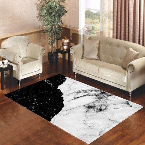 Black And White Contrast Marble Living Room Carpet Rugs Area Rug For Living Room Bedroom Rug Home Decor Black And White Contrast Marble Living Room Carpet Rugs Area Rug For Living Room Bedroom Rug Home Decor