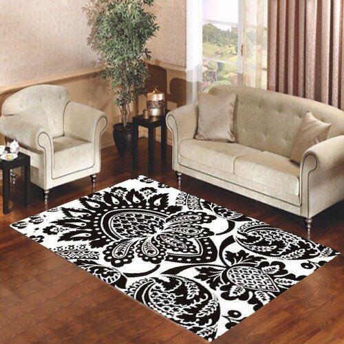 Black Damask Patter Living Room Carpet Rugs Area Rug For Living Room Bedroom Rug Home Decor Black Damask Patter Living Room Carpet Rugs Area Rug For Living Room Bedroom Rug Home Decor