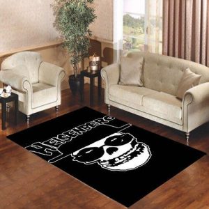 Black Heisenberg Skull Misfits Living Room Carpet Rugs Area Rug For Living Room Bedroom Rug Home Decor