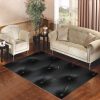 Black Leather Buttoned Pattern Printed Living Room Carpet Rugs Area Rug For Living Room Bedroom Rug Home Decor
