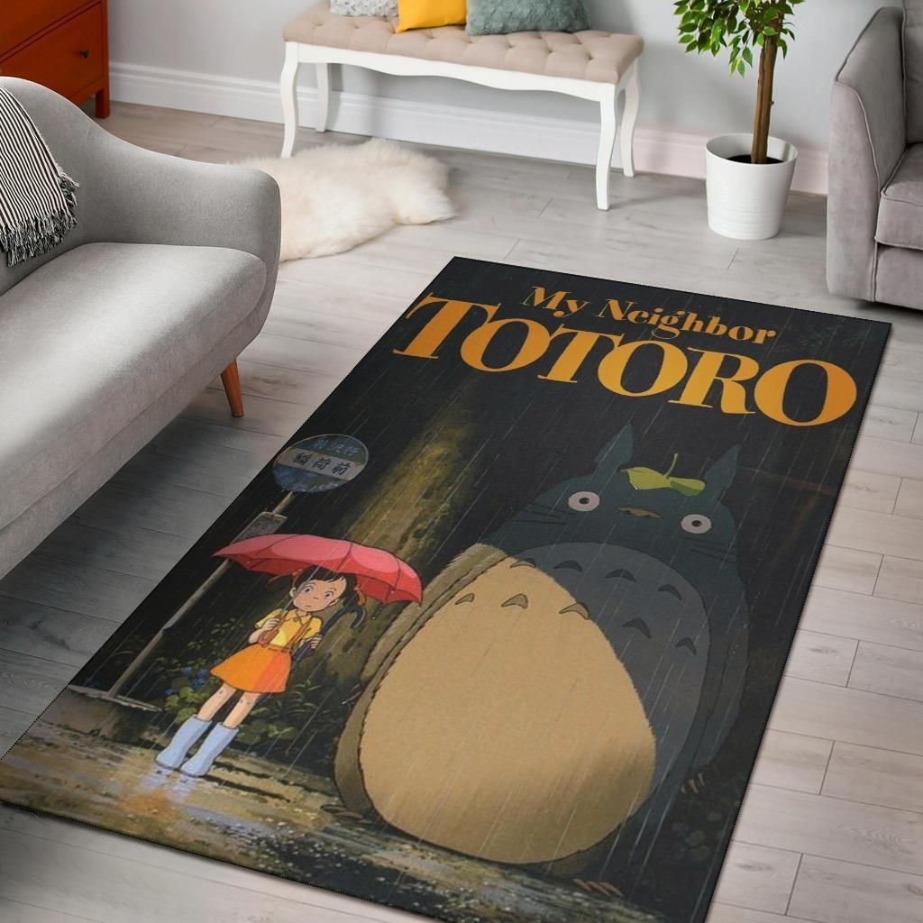 Black My Neighbor Totoro Studio Ghibli Area Rug Carpet Area Rug For Living Room Bedroom Rug Home Decor Black My Neighbor Totoro Studio Ghibli Area Rug Carpet Area Rug For Living Room Bedroom Rug Home Decor