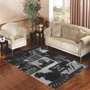 Black Wakanda Panther Living Room Carpet Rugs Area Rug For Living Room Bedroom Rug Home Decor