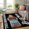 Blue Moon This House Runs On Rug Room Carpet Custom Area Floor Home Decor