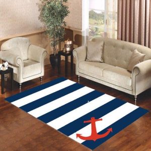 Blue Orange Anchor Living Room Carpet Rugs Area Rug For Living Room Bedroom Rug Home Decor