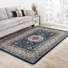 Blue Persian Style Rug Carpet Rug Room Decor Rug