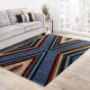 Blue Southwestern Rug Area Rug Bedroom Rug