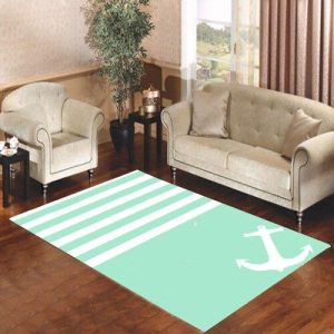 Blue Tiffany Anchor Living Room Carpet Rugs Area Rug For Living Room Bedroom Rug Home Decor
