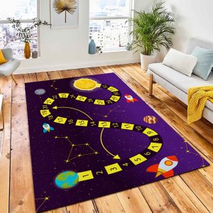 Board Game Block Path People Area Rug Kids Rug Room Decor