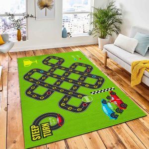 Board Game Car Street Racing Carpet Rug Kids Rug Room Decor
