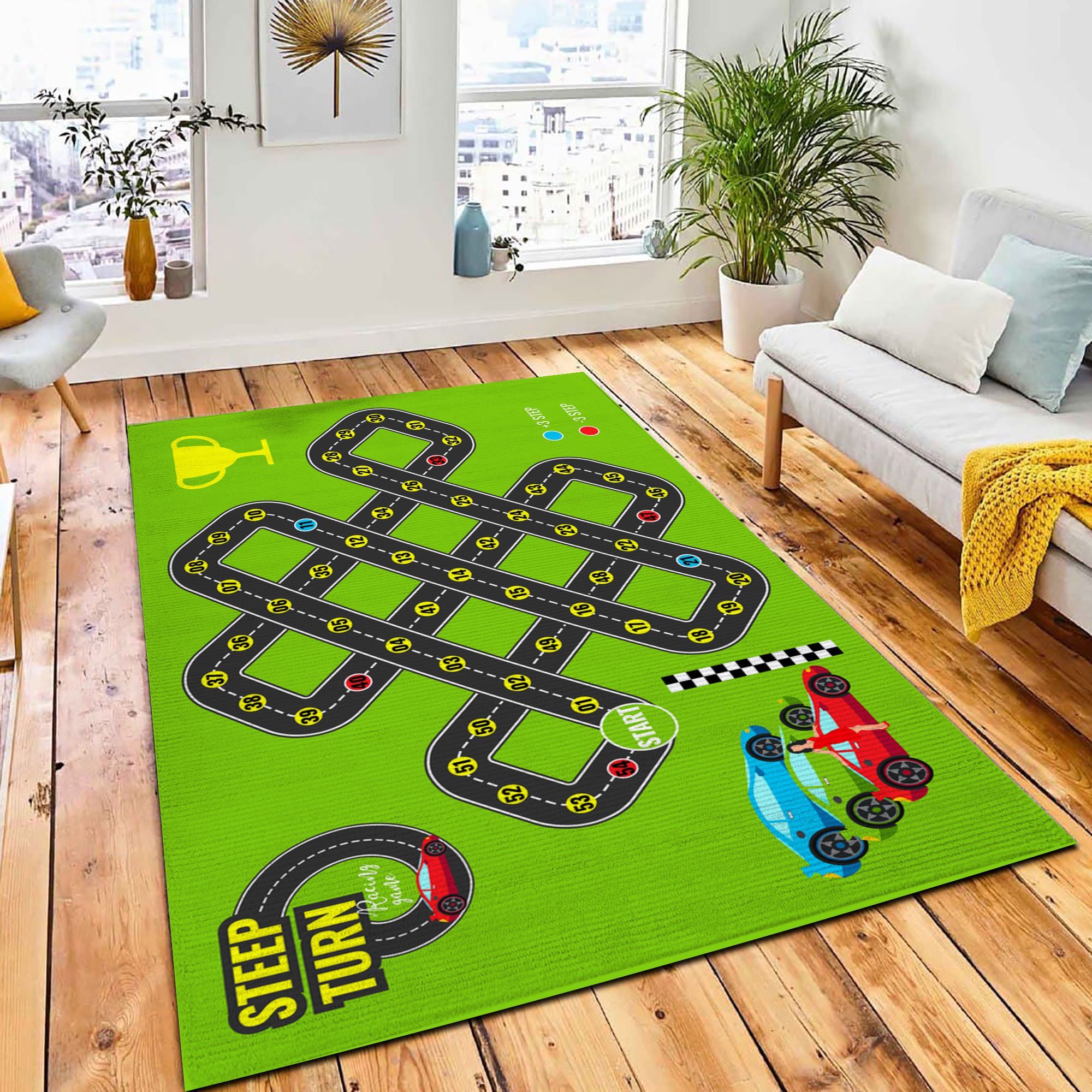 Board Game Car Street Racing Carpet Rug Kids Rug Room Decor Board Game Car Street Racing Carpet Rug Kids Rug Room Decor