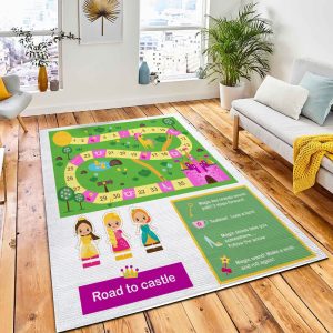 Board Game Kids Actvity Girls Area Rug Carpet Kids Rug Room Decor