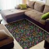 Bohemian Feather Pattern Area Rug Bohemian Rug Christmas Decor