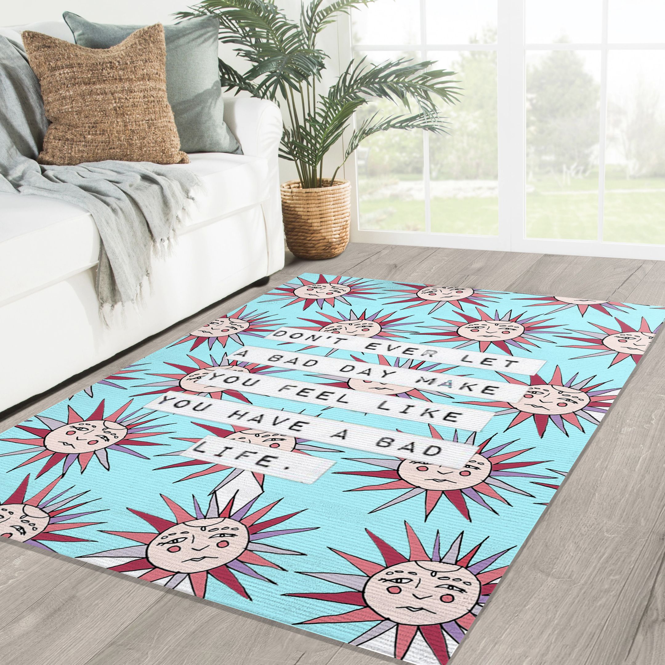 Bohemian Floral Rug Area Rug Gift Home Decor Idea Home Decor Bohemian Floral Rug Area Rug Gift Home Decor Idea Home Decor