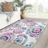 Bohemian Floral Rug Area Rugs Floor Decor Summer Decor