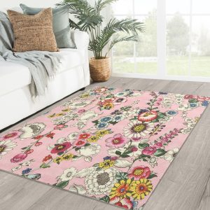 Bohemian Floral Rug Area Rugs Home Decor Christmas Gift