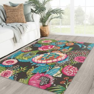 Bohemian Floral Rug Rug And Carpet Floor Decor Christmas Gift