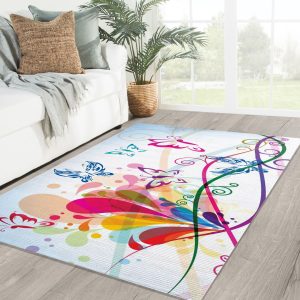 Bohemian Floral Rug Rug Carpet Home Decor Christmas Gift