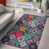 Bohemian Indian Mandala Patchwork Area Rug Bohemian Rug Rug Love Decor