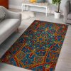 Bohemian Indian Mandala Pattern Area Rug Bohemian Rug Living Room Decor