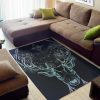 Bohemian Spiritual Deer Area Rug Bohemian Rug Living Room Decor