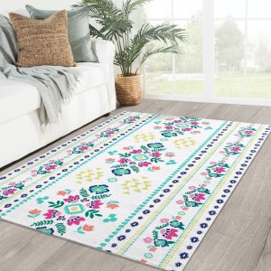 Bohemian Tile Rug Rug House Living Room Decor Summer Decor