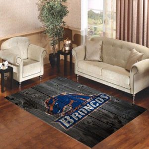 Boise State Broncos Wood Logo Living Room Carpet Rugs Area Rug For Living Room Bedroom Rug Home Decor