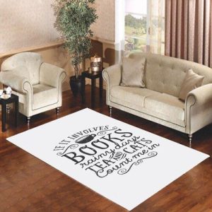 Books And Cats And Tea Quotes Living Room Carpet Rugs Area Rug For Living Room Bedroom Rug Home Decor