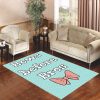 Bows Over Bros Aqua Living Room Carpet Rugs Area Rug For Living Room Bedroom Rug Home Decor
